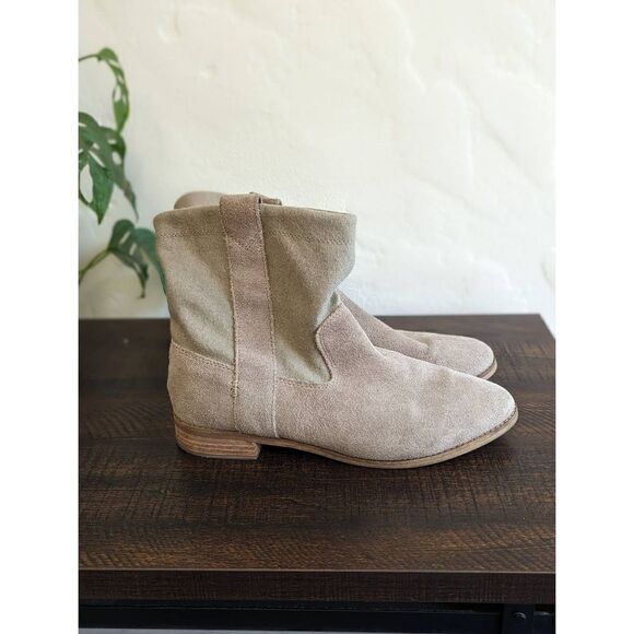 Toms Amphora Burnished Desert Suede Laurel Tan Boots - Size 9.5 - Picture 1 of 9